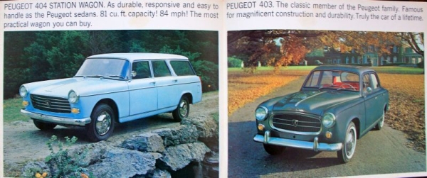 Peugeot 403 - 404 Modelprogram 1967 Carbrochure (1192)
